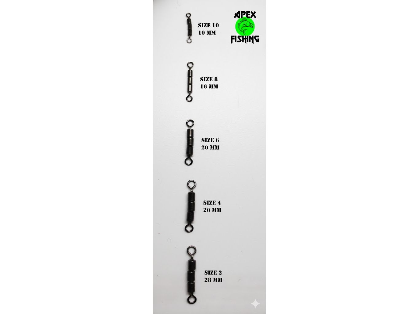 3 barrel fishing swivels