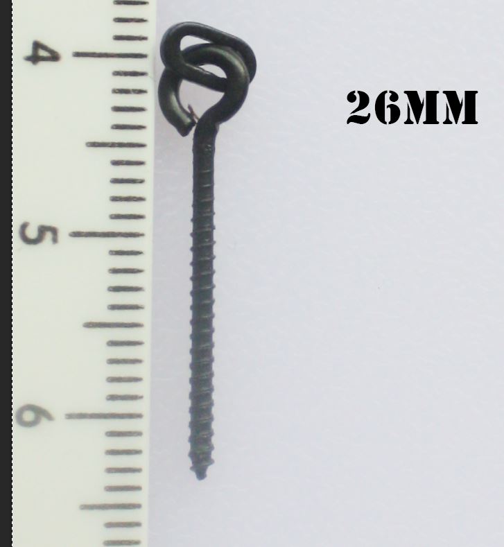 Bait/boilie screws 4 types 12mm no ring 12mm, 15mm, 26mm Fishing Terminal Tackle