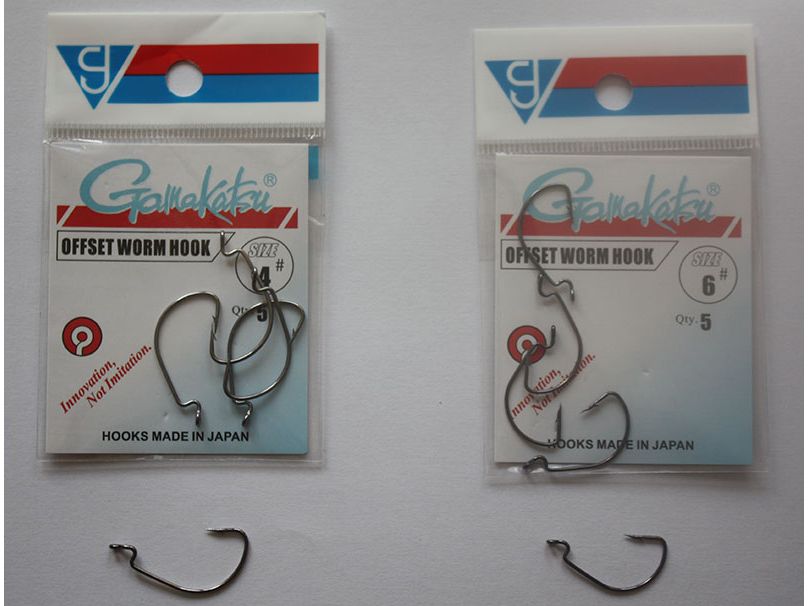 Gamakatsu offset worm fishing hooks UK Seller fast delivery