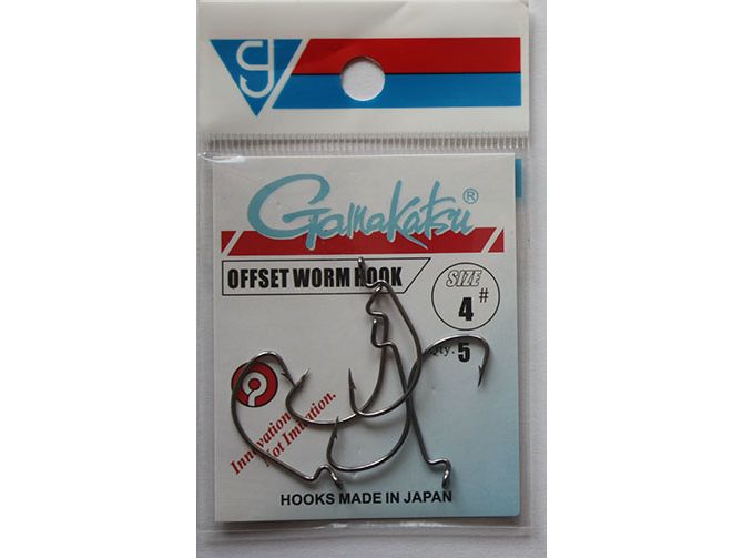 Gamakatsu offset worm fishing hooks UK Seller fast delivery