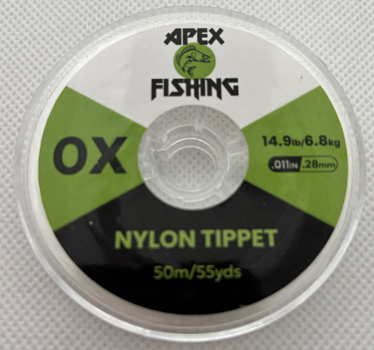 Apex Fishing Clear Nylon Fly Fishing Tippet – 50m / 55yds – 0X to 7X