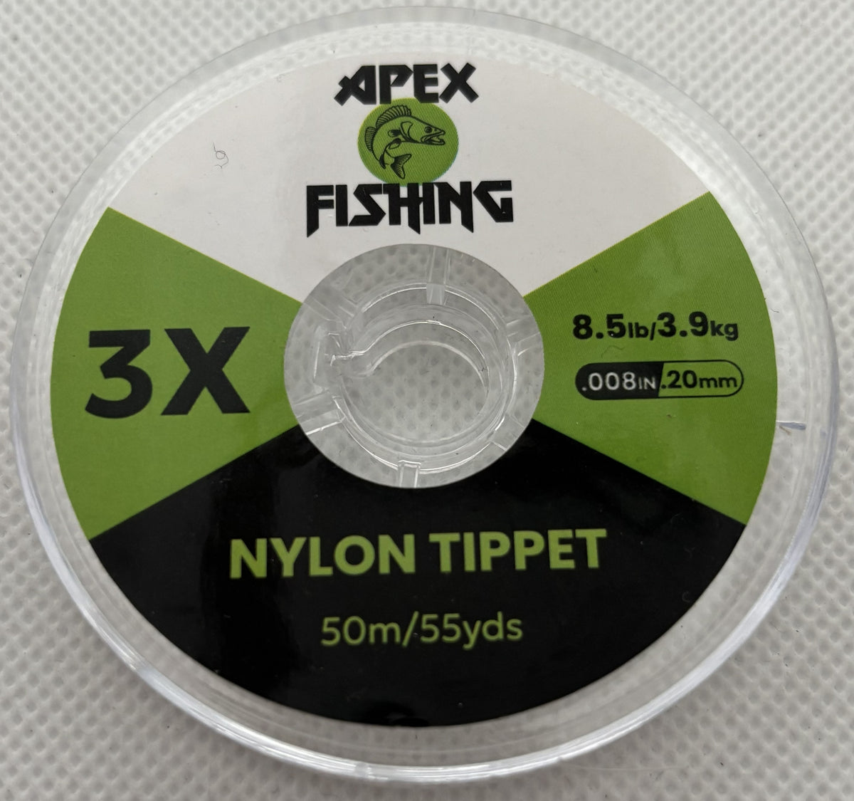 Apex Fishing Clear Nylon Fly Fishing Tippet – 50m / 55yds – 0X to 7X
