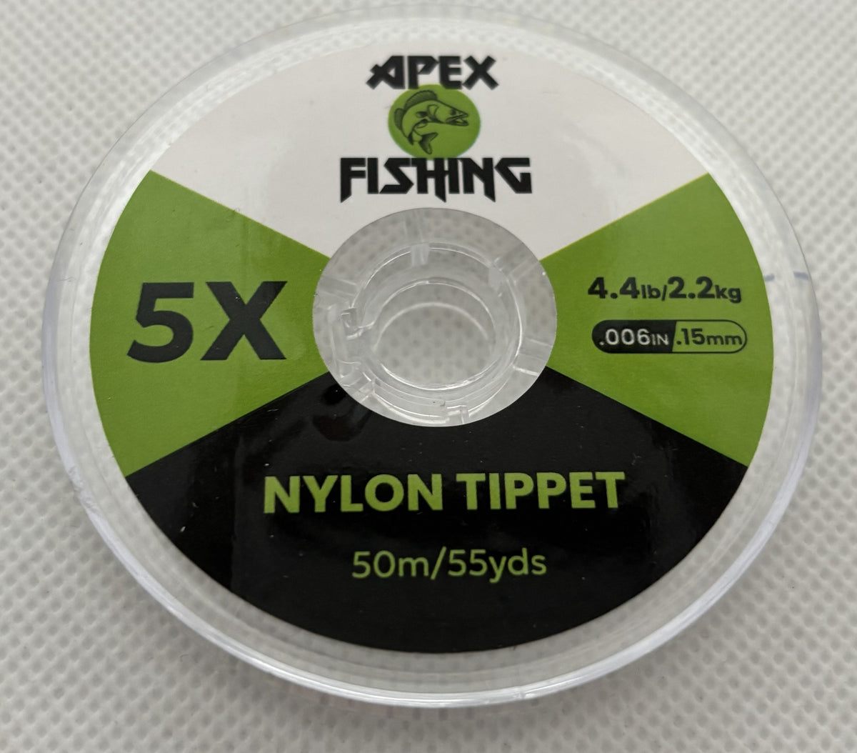 Apex Fishing Clear Nylon Fly Fishing Tippet – 50m / 55yds – 0X to 7X