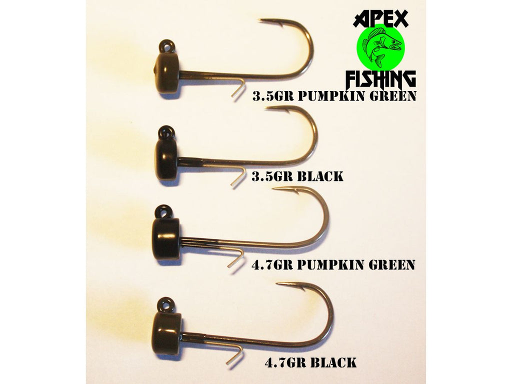 Tungsten Ned Rigs Size 2 Hook colours
