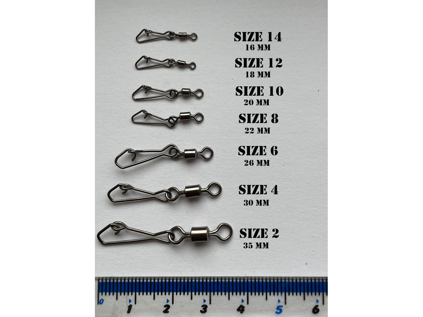 Rolling Swivels with hooked snap UK seller fast dispatch