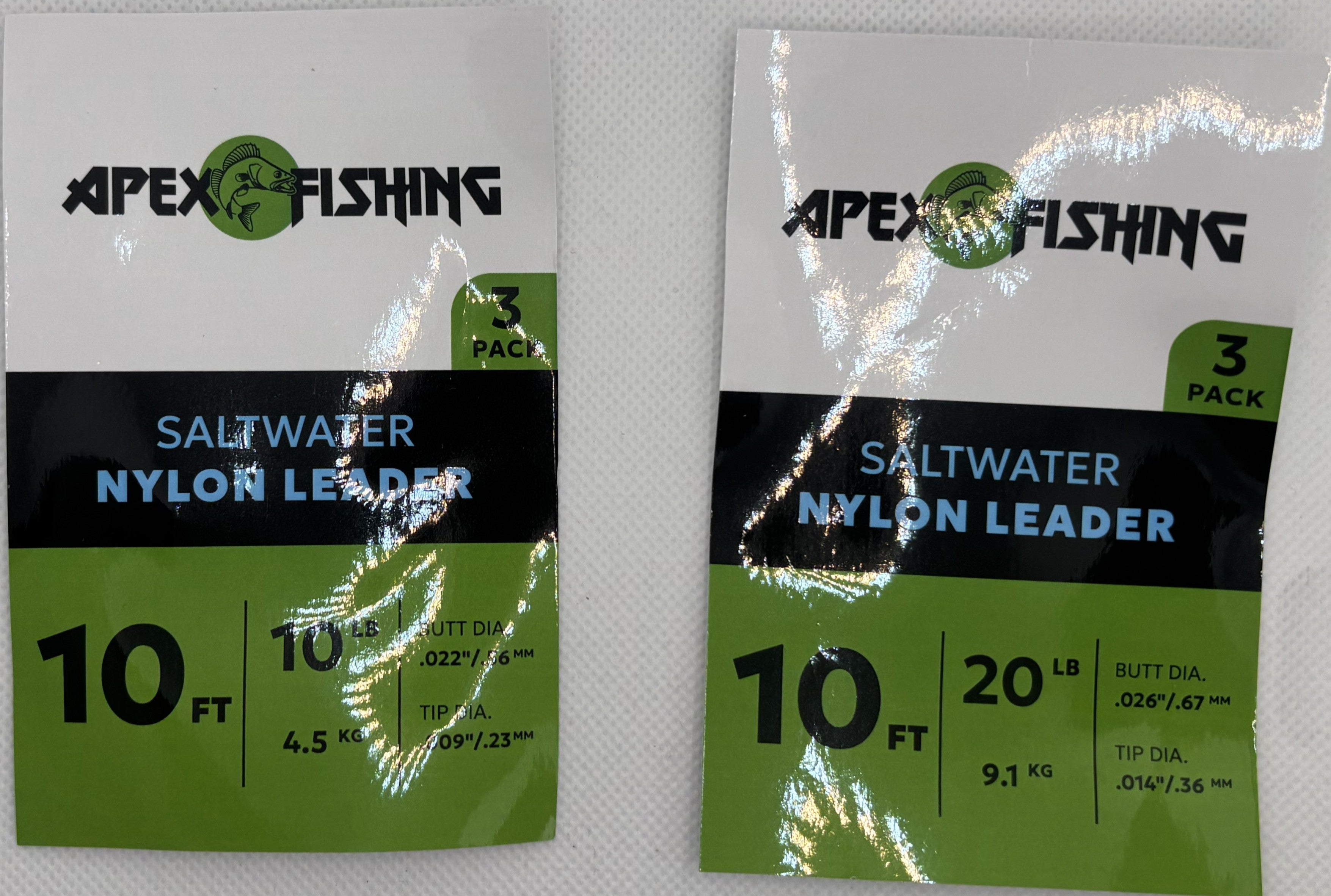 Apex Fishing Saltwater Nylon Tapered Leader with Pre-Tied Loop