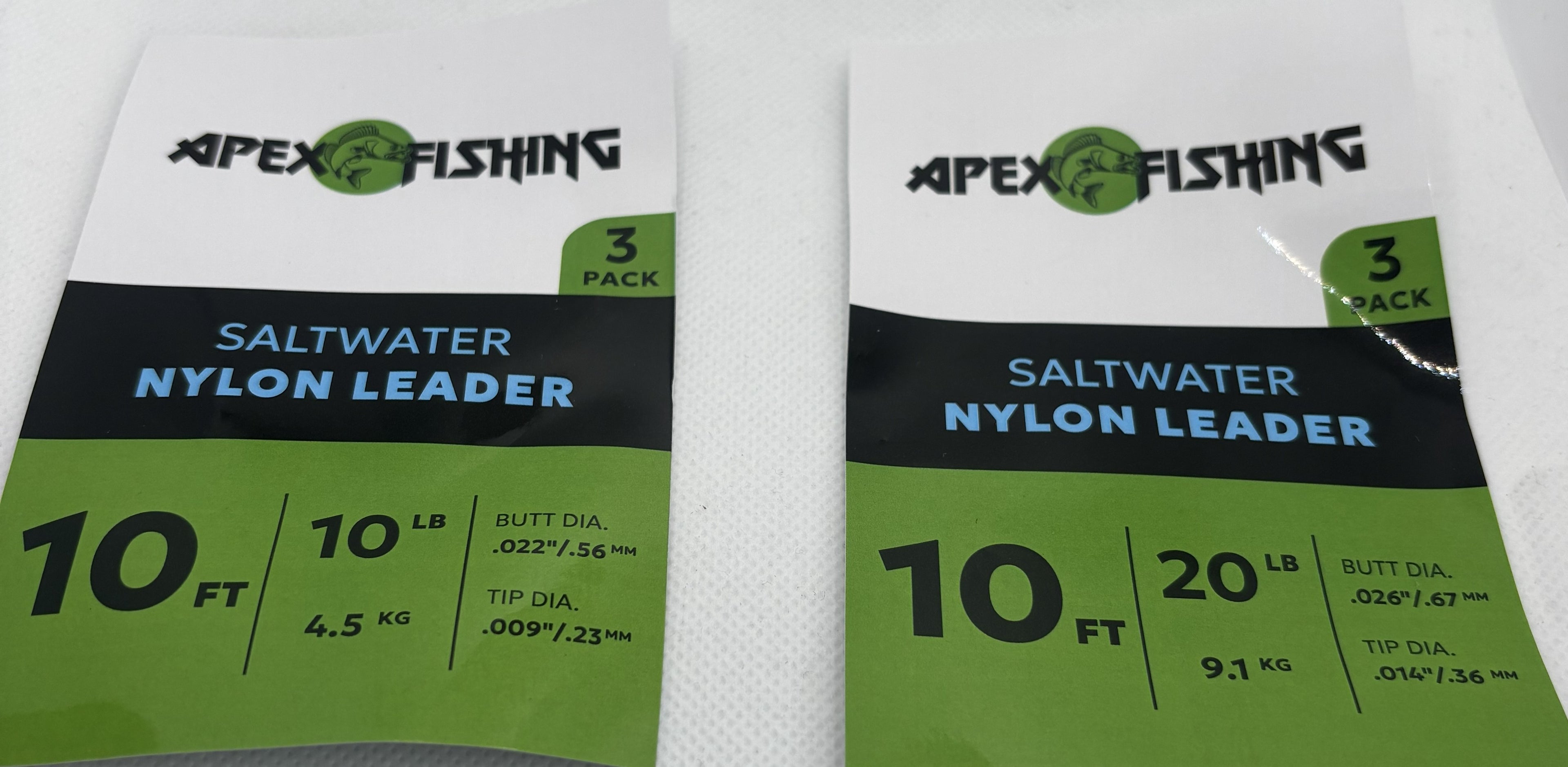 Apex Fishing Saltwater Nylon Tapered Leader with Pre-Tied Loop