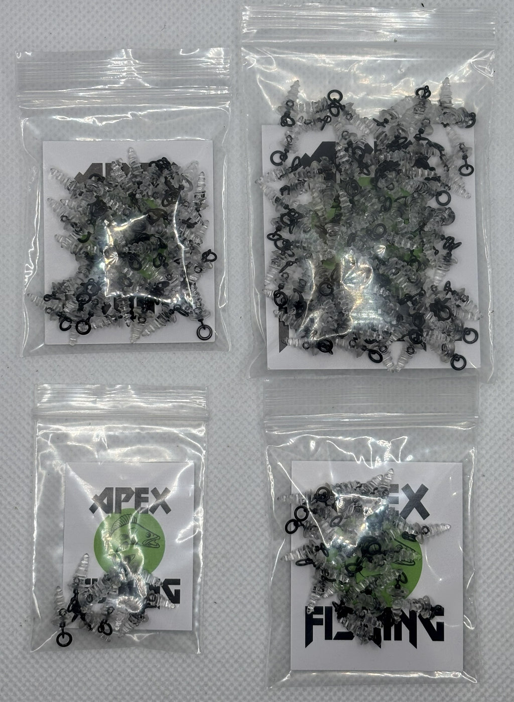 Specialist 12mm Transparent Screw-In Bait Swivels with Rig Ring – Carp & Specimen Fishing