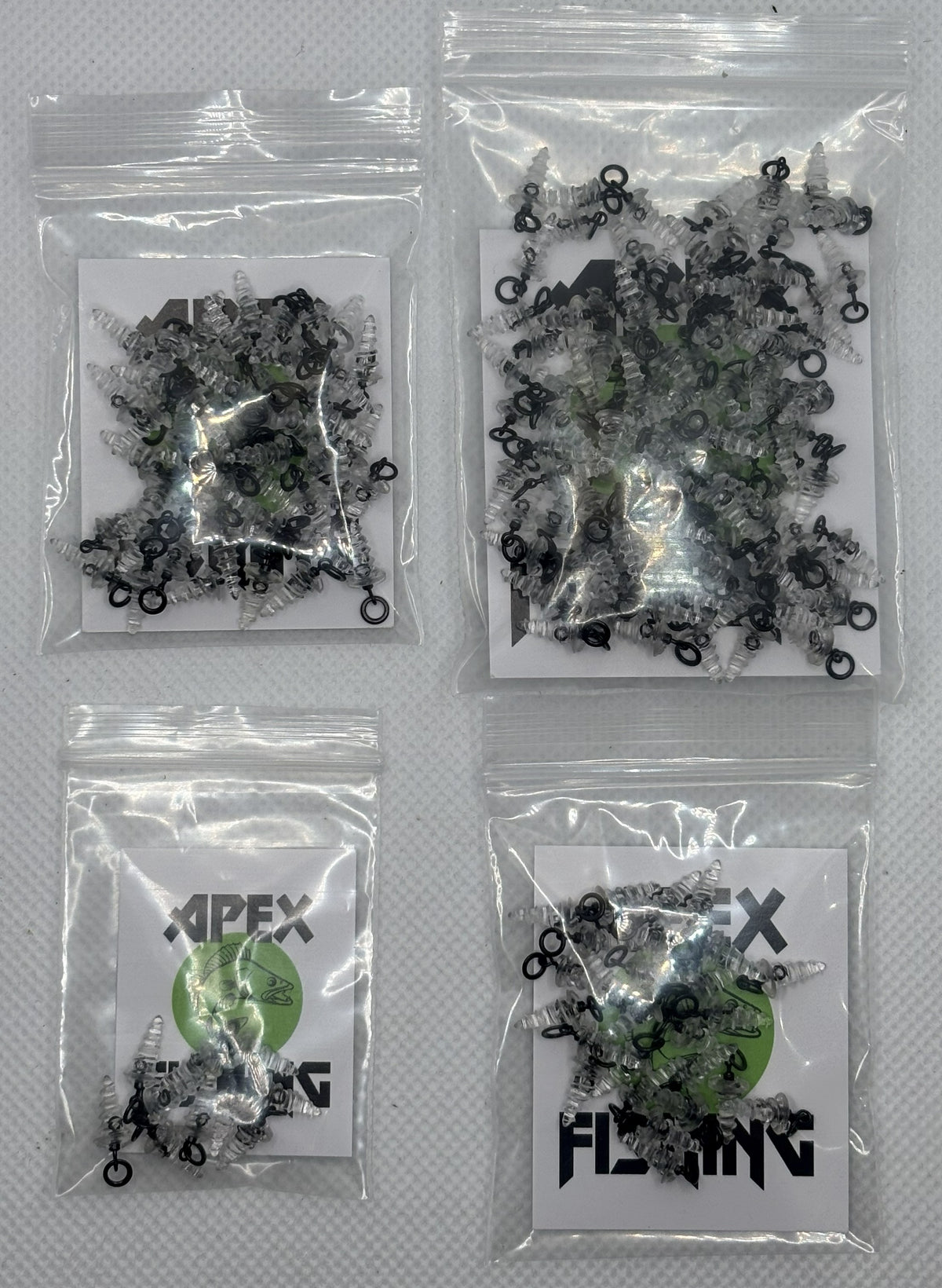 Specialist 12mm Transparent Screw-In Bait Swivels with Rig Ring – Carp & Specimen Fishing
